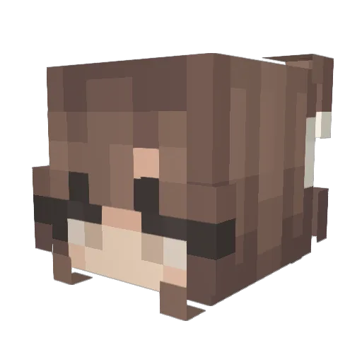 kathitaa Minecraft avatar head, 3D render