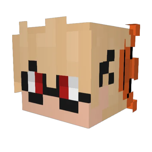 kathology Minecraft avatar head, 3D render