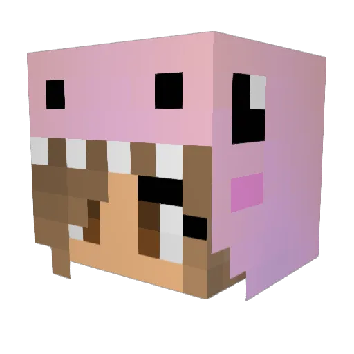 kathryn13 Minecraft avatar head, 3D render