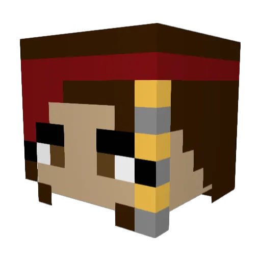 katia_the_queen Minecraft avatar head, 3D render