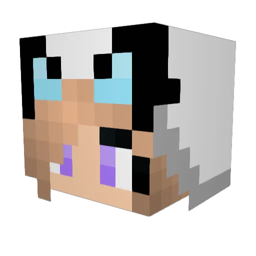 katicorn Minecraft avatar head, 3D render