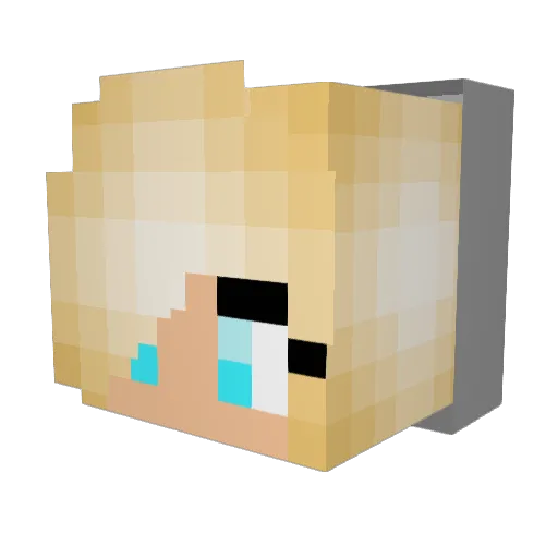 katie4life Minecraft avatar head, 3D render