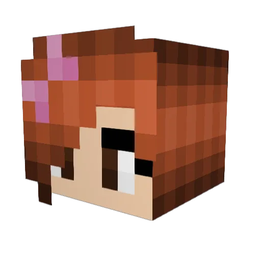 katie803 Minecraft avatar head, 3D render
