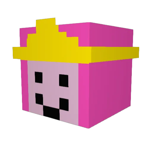 katie_butts Minecraft avatar head, 3D render