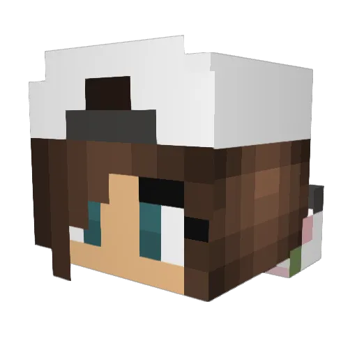 katiebrennan Minecraft avatar head, 3D render