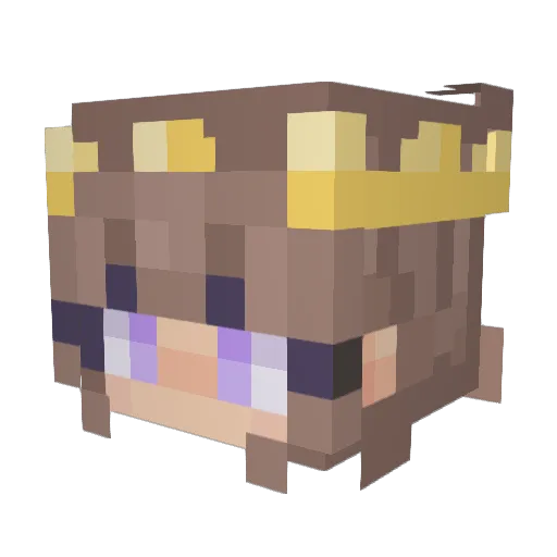 katiebug2k Minecraft avatar head, 3D render