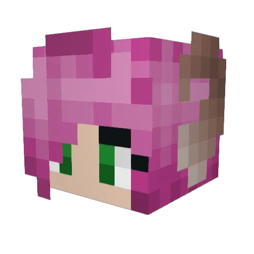 katiecutie9 Minecraft avatar head, 3D render