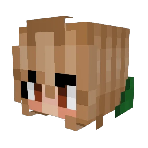 katieislost Minecraft avatar head, 3D render