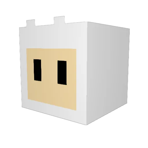 katiekrs Minecraft avatar head, 3D render