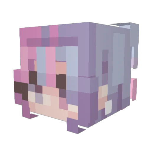 katienaps1 Minecraft avatar head, 3D render
