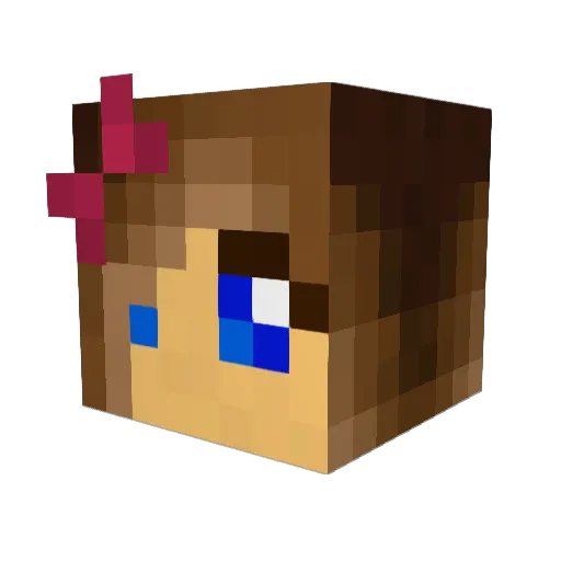 katieo1818 Minecraft avatar head, 3D render