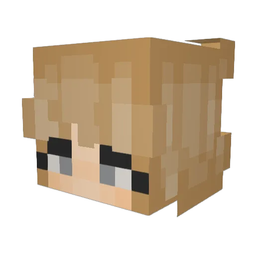 katies_ Minecraft avatar head, 3D render