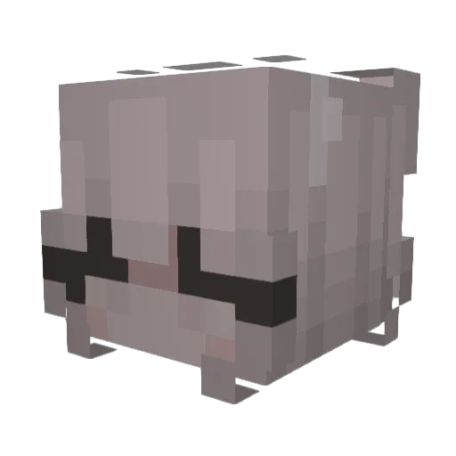 katieselky Minecraft avatar head, 3D render