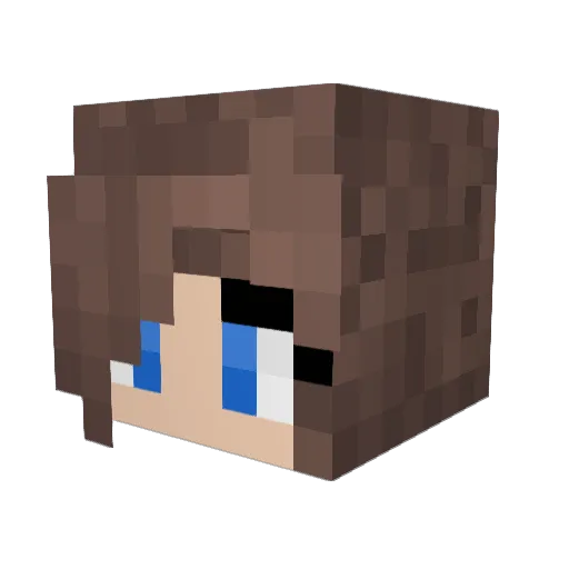 katiesharts Minecraft avatar head, 3D render