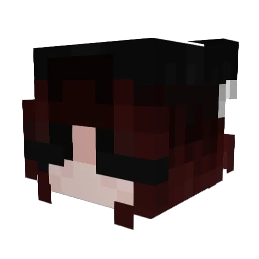 katietanooki Minecraft avatar head, 3D render