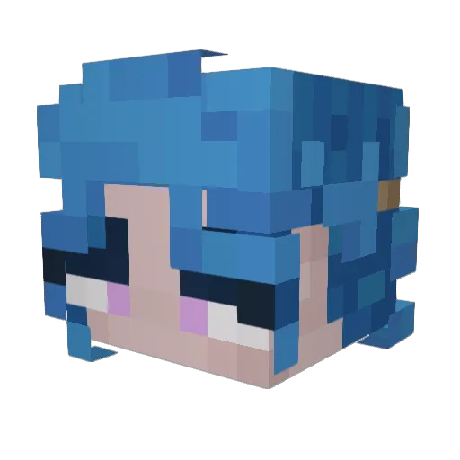 katirro Minecraft avatar head, 3D render