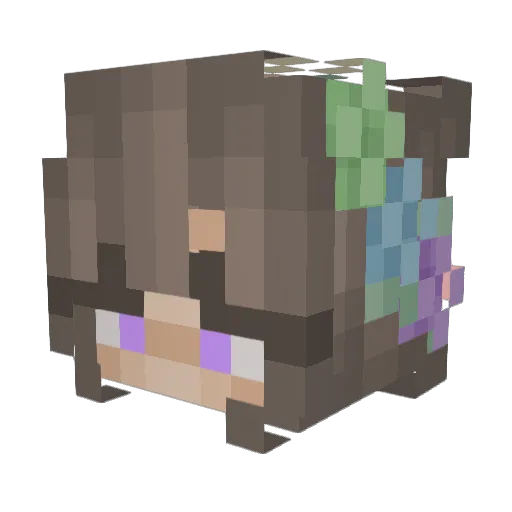 katiscold Minecraft avatar head, 3D render