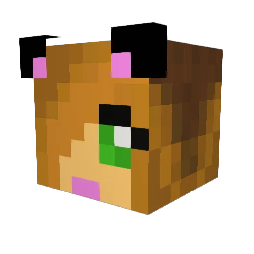 katlovek Minecraft avatar head, 3D render