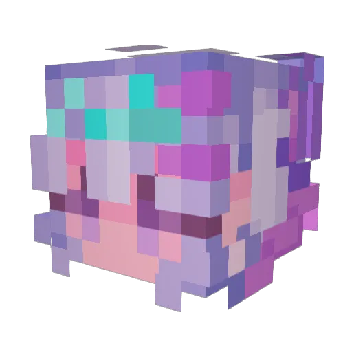 katmaylaxo Minecraft avatar head, 3D render