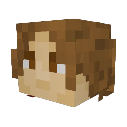 katmunchies Minecraft avatar head, 3D render