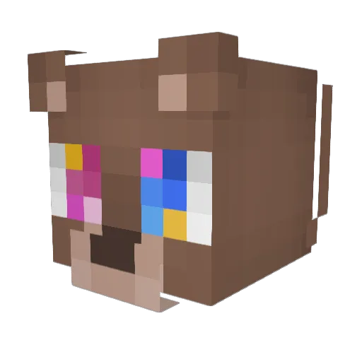 katninemusicalt Minecraft avatar head, 3D render