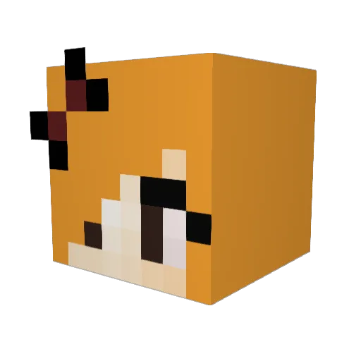 katniss021 Minecraft avatar head, 3D render