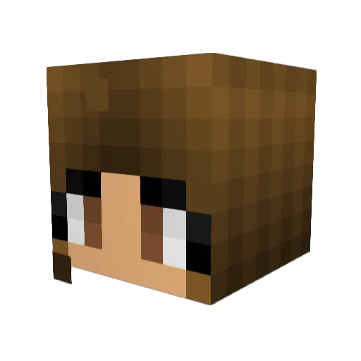 katniss8462 Minecraft avatar head, 3D render