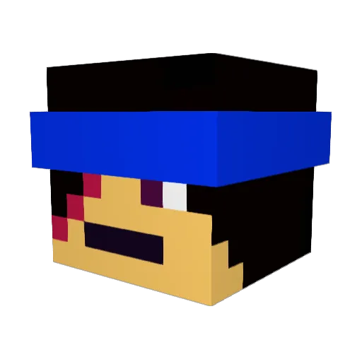 katniss89 Minecraft avatar head, 3D render