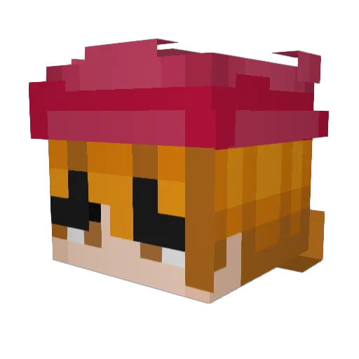 kato_111 Minecraft avatar head, 3D render