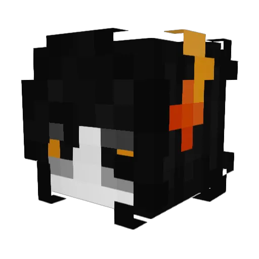 katojikutoo Minecraft avatar head, 3D render