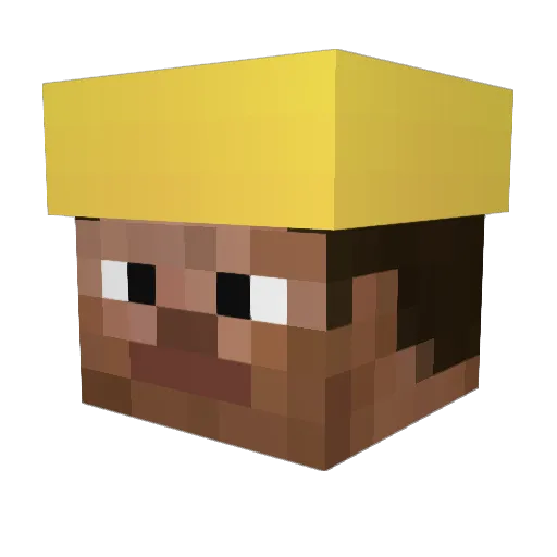 katoo Minecraft avatar head, 3D render