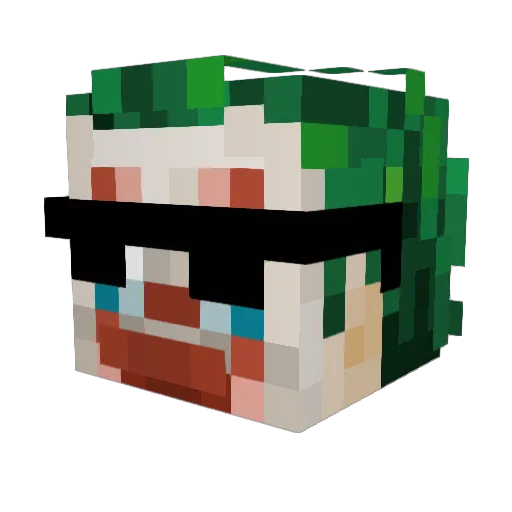 katowice1 Minecraft avatar head, 3D render