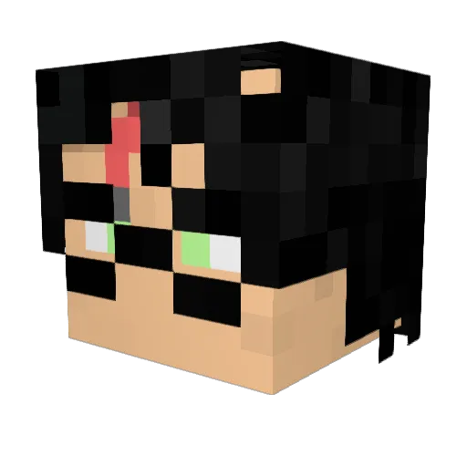 katreena Minecraft avatar head, 3D render