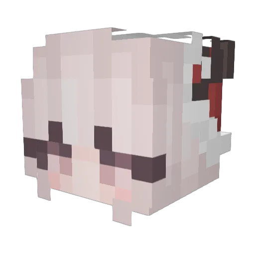 katseruu Minecraft avatar head, 3D render