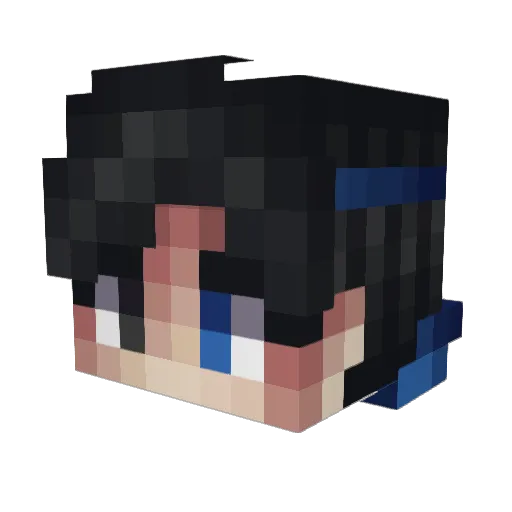 katsu999 Minecraft avatar head, 3D render