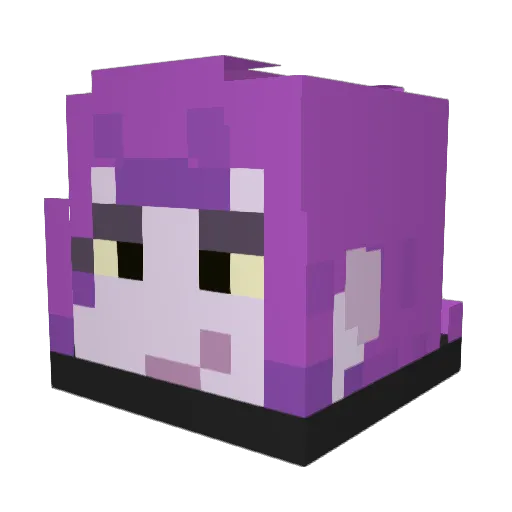 katsuioka Minecraft avatar head, 3D render