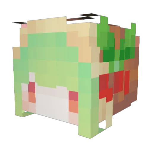 katsuki93 Minecraft avatar head, 3D render