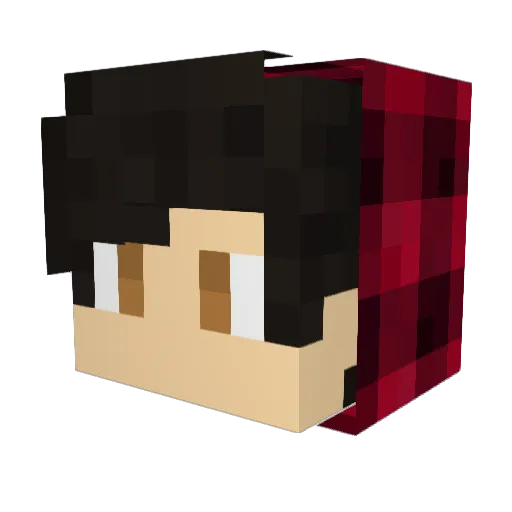 katsumi_X Minecraft avatar head, 3D render