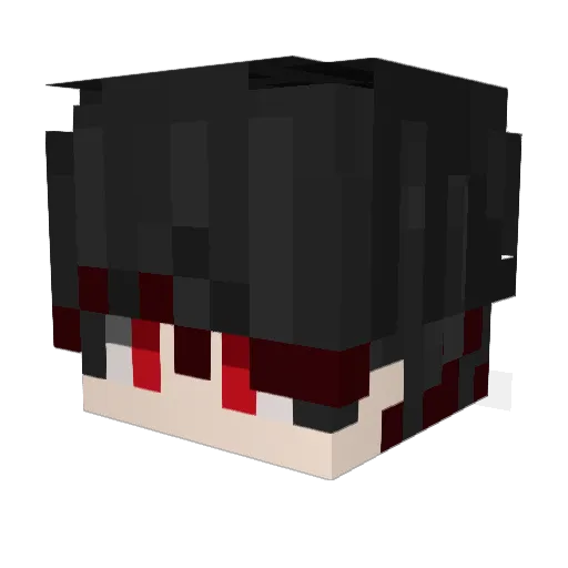 katsura7 Minecraft avatar head, 3D render
