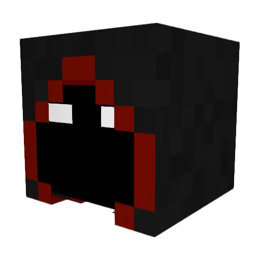 katsuretsu Minecraft avatar head, 3D render
