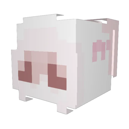 katsxro Minecraft avatar head, 3D render