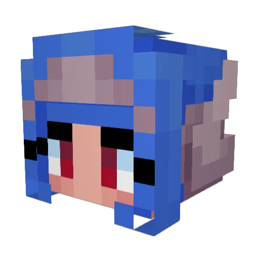 kattebugs Minecraft avatar head, 3D render