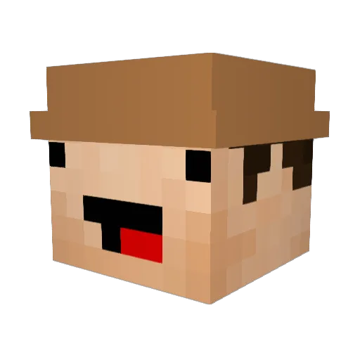 kattemandenmarc Minecraft avatar head, 3D render