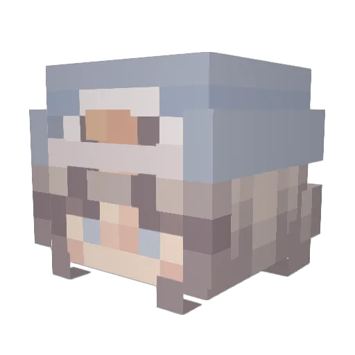 kattepige392 Minecraft avatar head, 3D render