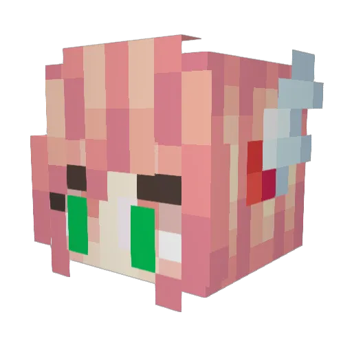 katti2310 Minecraft avatar head, 3D render