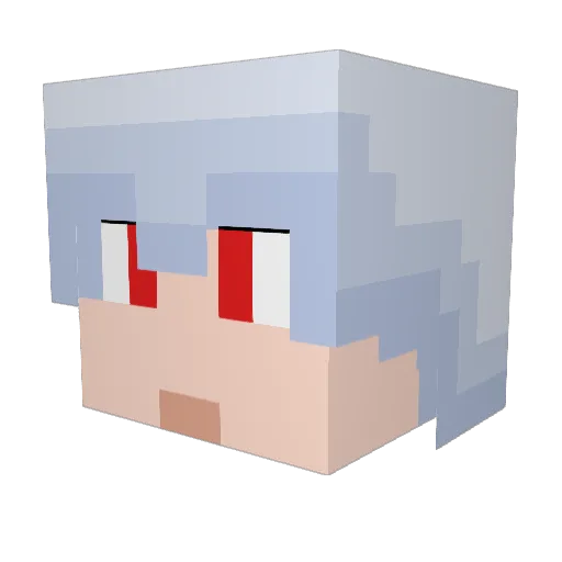 kattin43 Minecraft avatar head, 3D render