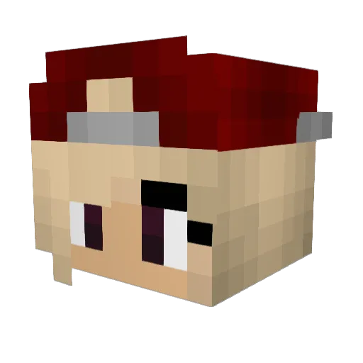 kattis_marsvin Minecraft avatar head, 3D render