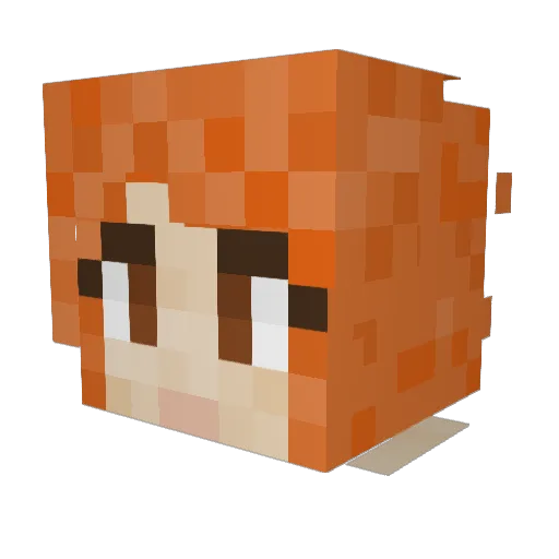 kattish1 Minecraft avatar head, 3D render