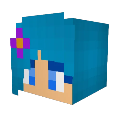 kattiva Minecraft avatar head, 3D render
