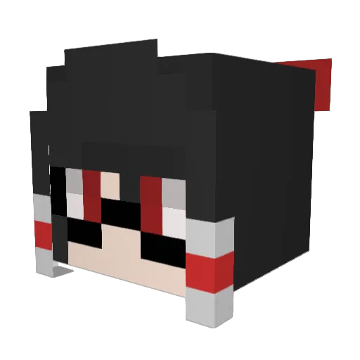kattooff Minecraft avatar head, 3D render
